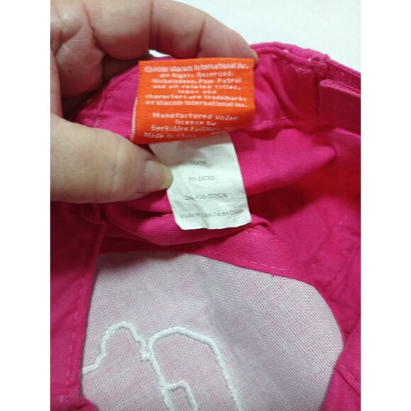 Paw Patrol Skye Pink Polkadot Hat Nickelodeon Youth Girls OSFM 2018 Embroidered - Picture 9 of 10